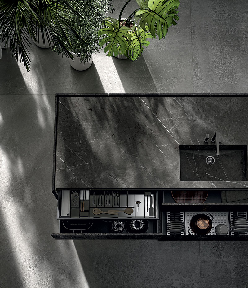 Plan de travail marbre